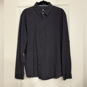 Buttercloth XL Reg Fit Icy Cotton Long Sleeve Button Down Shirt w/ Cactus Print